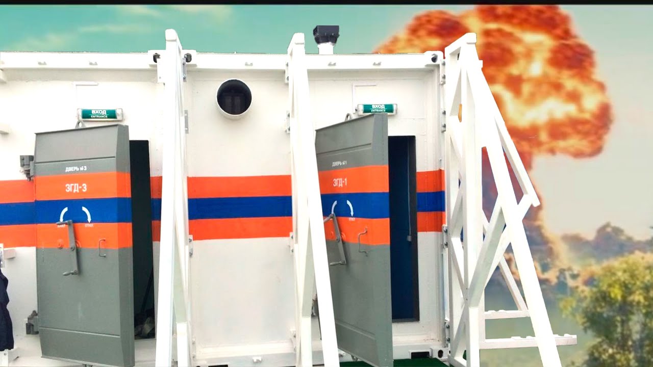 Massenproduktion von atomwaffensicherer mobiler Luftschutzbunker